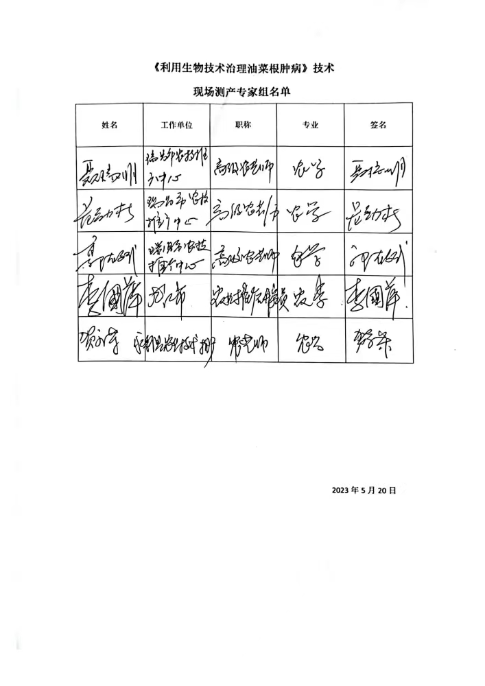 九江農(nóng)科院江滿霞2022-2023利用生物技術(shù)治理油菜根腫病測(cè)產(chǎn)測(cè)效報(bào)告。_01.jpg
